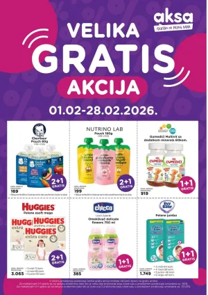 Aksa - Velika gratis akcija - feb 2026