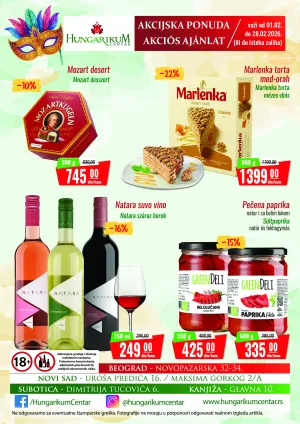 Hungarikum Centar - Katalog februar 2026