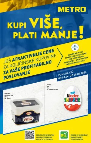 Metro - Kupi više plati manje