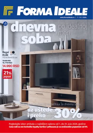 FormaIdeale - Dnevne sobe juli 2026
